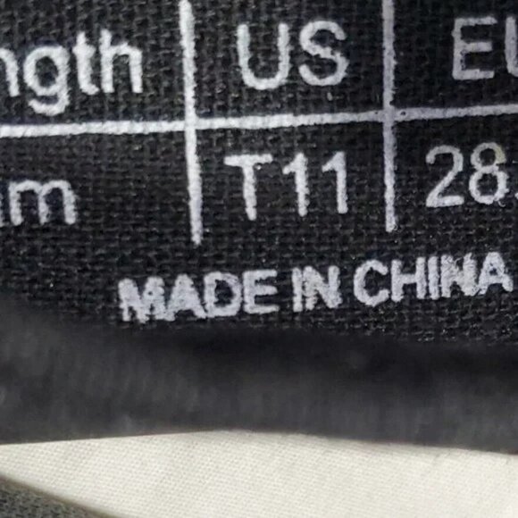 CLASSIC ALPARGATAS TODDLERS BLACK CANVAS SHOES Sizes T 11 & T 13 NEW - Picture 8 of 8